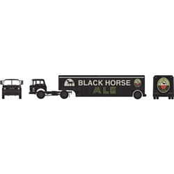 Athearn 92468 HO Ford C w/Beverage Trailer Black Horse Ale