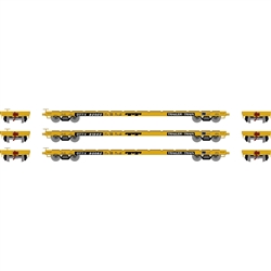 Athearn 97068 HO 60' Flat Car OTTX/Black Logo (3)