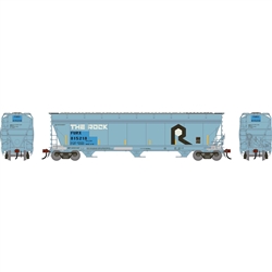 Athearn G1555 N ACF 4600 Covered Hoppers Primed For Grime FURX #815218