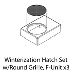 Athearn G19290 HO Winterization Hatch Set w/Round Grille F-Unit