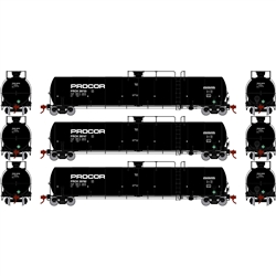 Athearn G25664 HO 33,900-Gallon LPG Tank/Late PROX #1 (3)