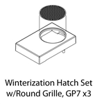 Athearn G62287 HO Winterization Hatch Set w/Round Grille GP-7 (3)