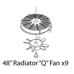 Athearn G63850 HO Fans Set SD70/"Q" (3)