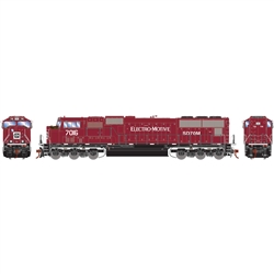 Athearn G71120 HO SD70M EMDX/Maroon/Black #7016