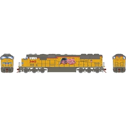 Athearn G8422 HO SD60M UP/Yellow Sill/Flag #2442