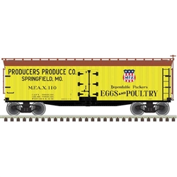 Atlas 20005849 HO 40' Wood Reefer Producers Produce Co. 111