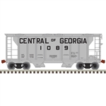 Atlas 20006557 HO PS-2 2-Bay Covered Hopper Central of Georgia 1089