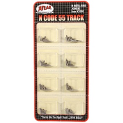 Atlas 2090 N Code 55 Track Accessories Metal Rail Joiners Pkg 24