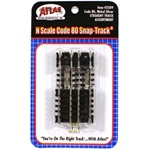 Atlas 2509 N Straight Snap-Track Assorted Ties Includes Two 2-1/2" Four 1-1/4" & Four 5/8" Sections