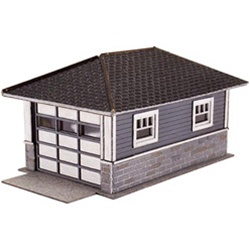 Atlas 2860 N Garage Laser-Cut Micro Plywood Kit 1-Car Matches Barb's Bungalow Pkg 2