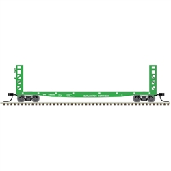 Atlas 50004803 N GSI-GSC 48' Bulkhead Flatcar Burlington Northern 616001 Cascade 150-50004803