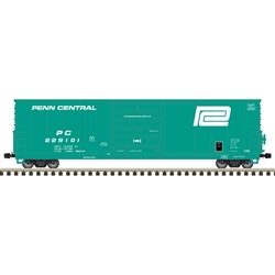 Atlas 50005232 N Class X72 50' Boxcar Penn Central 229040 Jade Green Large Logo