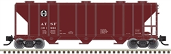 Atlas 50005729 N PS-4000 3-Bay Covered Hopper Santa Fe 301704