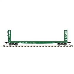 Atlas 50005790 N GSI-GSC 48' Bulkhead Flatcar Burlington Northern 621066