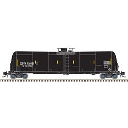 Atlas 50005825 N 4-TrinityRail 31,000-Gallon Crude Oil Tank, 2-4180 Airslide Buffer Car Set BNSF 808164, 808172; TILX 350327, 350322, 350351, 350364