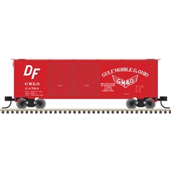 Atlas 50006195 N 40' Double Door Boxcar Gulf Mobile & Ohio GM&O 24507