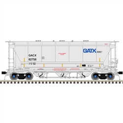 Atlas 50006221 N 3230 3-Bay Covered Hopper GACX #62763