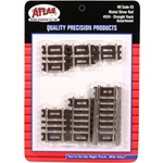 Atlas 524 HO Code 83 Snap Track Straight Sections 10-Piece Assortment