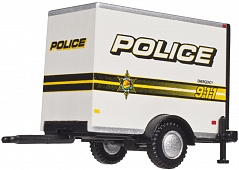 Atlas 60000098 HO Box Trailer w/Single Axle Police 911