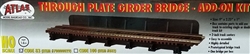 Atlas 70000029 HO Through Plate-Girder Bridge w/Code 83 Track Add-On 28 Kit Single Track Bridge