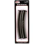 Atlas 831 HO Code 100 Curved Snap-Track Nickel-Silver Rail 15" Radius Ties Pkg 6