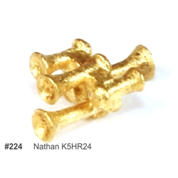 Atlas BLMA224 N Nathan K5HR24 Airhorn Unpainted Brass Pkg 2