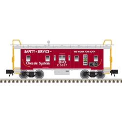 Atlas 2001796A O Bay Window Caboose -2-Rail Trainman Chessie System C-3017