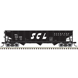 Atlas 2001832 O 70-Ton 3-Bay Open Hopper w/ Flat End 3-Rail Trainman Seaboard Coast Line