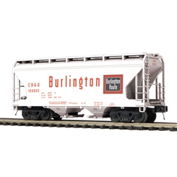 Atlas 3001091 O 2-Bay Centerflow Covered Hopper 3-Rail Premier Chicago Burlington & Quincy