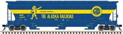 Atlas 3001134 O Trinity 5161 Cubic Foot Covered Hopper 3-Rail Alaska Railroad Fantasy At Your Service Slogan