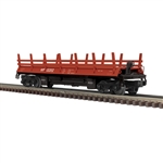 Atlas 3001174 O Operating Log Dump Car with Load 3-Rail Premier Western Pacific