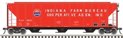 Atlas 3001376 O PS-4427 Low-Side Covered Hopper 3-Rail Master Indiana Farm Bureau CO-OP