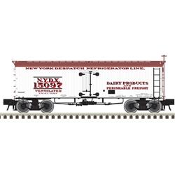 Atlas 3001432 O 36' Wood Reefer w/ Truss Rods 3-Rail New York Despatch Refrigerator Line