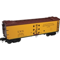 Atlas 3002530 O 40' Rebuilt Wood Reefer 2-Rail Delaware Lackawanna & Western