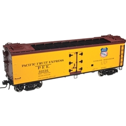 Atlas 3002531 O 40' Rebuilt Wood Reefer 2-Rail Pacific Fruit Express