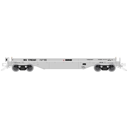 Atlas 3002733 O 42' Coil Steel Car w/ Fishbelly Side Sill No Cover 2-Rail Norfolk Southern Class CS 24 Gray
