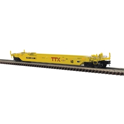 Atlas 3003028 O 40' Rebuilt Well Car 3-Rail Premier TTX DTTX