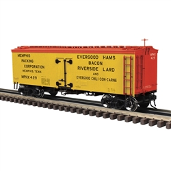 Atlas 3004040 O 36' Wood Refrigerator Car 2-Rail Memphis Packing Corporation