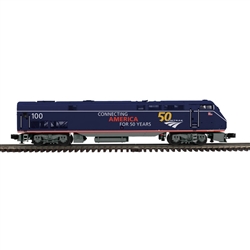 Atlas 30138044 O GE P42 Genesis 3-Rail Proto-Sound 3.0 Premier Amtrak #100 50th Anniversary
