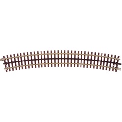 Atlas 6011 O 21st Century Track System Nickel Rail w/Brown Ties 3-Rail O-81 Full Curved Section