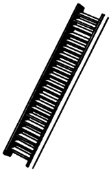 Alexander 1204 HO Stairs & Steps Stair Section Medium