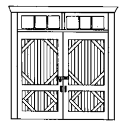 Alexander 2401 HO Doors Freight #1