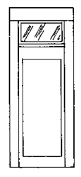 Alexander 2407 HO Doors Solid Panel Pkg 4