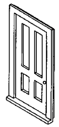 Alexander 2410 HO Doors Four-Panel Pkg 4