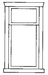 Alexander 2504 HO Window large 2-pane 4/