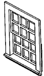 Alexander 2512 HO Window 12-pane 4/ 120-2512