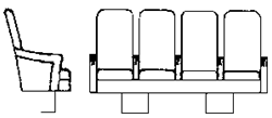 Alexander 3402 HO Coach Seats 3-Seater Pkg 4