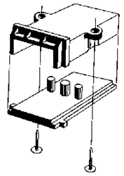 Alexander 6004 HO Coupler Pockets Pkg 2 Pin Mounting