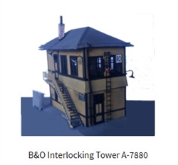 Alexander 7880 HO Baltimore & Ohio Interlocking Tower Kit