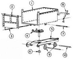 Alexander 9801 HO Mine Cars Calico 18" Gauge